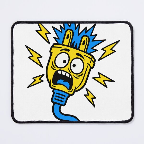 Item preview, Electrician Humor Shocked Plug designed and sold by Alphakenon.