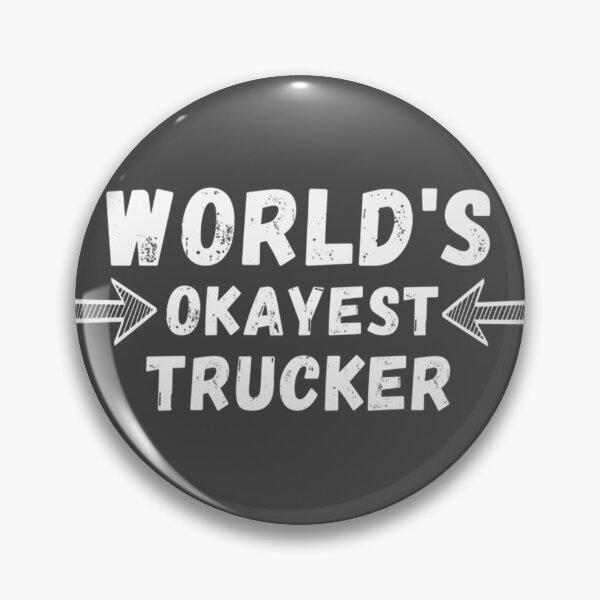 Item preview, World's Okayest Trucker Funny Truck Driver Gift Design designed and sold by eliasmaroki.