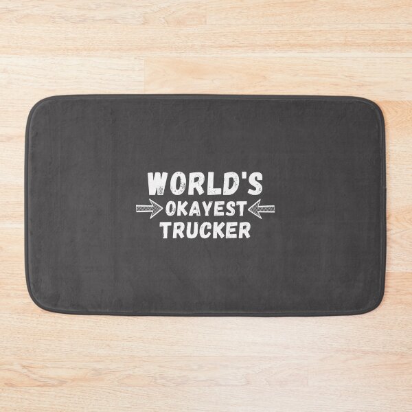 Item preview, World's Okayest Trucker Funny Truck Driver Gift Design designed and sold by eliasmaroki.