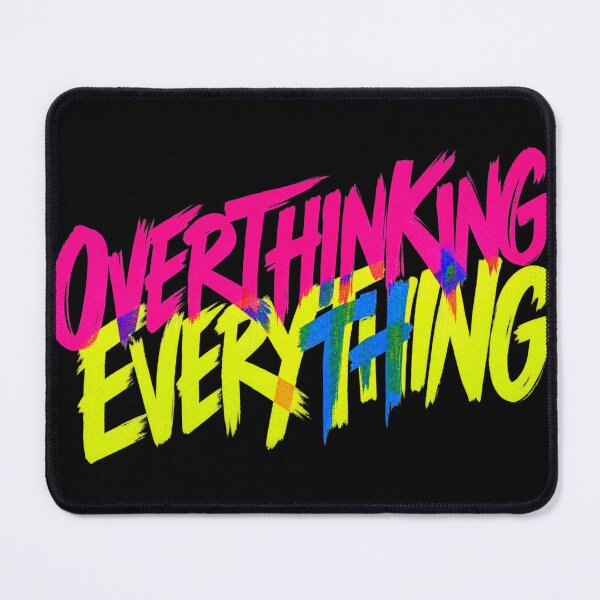 Item preview, Overthinking Everything Chaotic Colorful Typography Streetwear designed and sold by eNtyshop23.