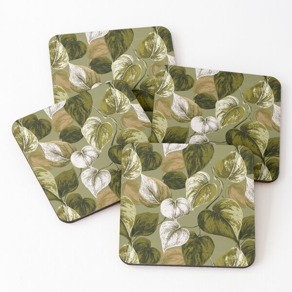 Item preview, Trendy Pothos Print - Hawaiian Flower Pattern - Birthday Gift For Wife designed and sold by RoyalStarsPatts.