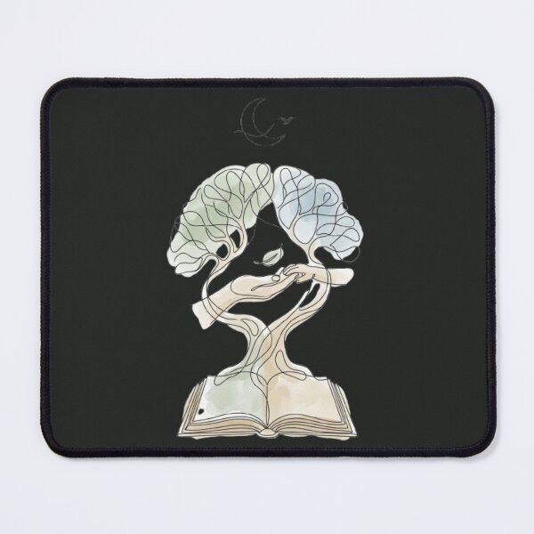 Item preview, The Architecture of Quiet Moments - Open Book Tree Line Art designed and sold by InnerwayStudio.