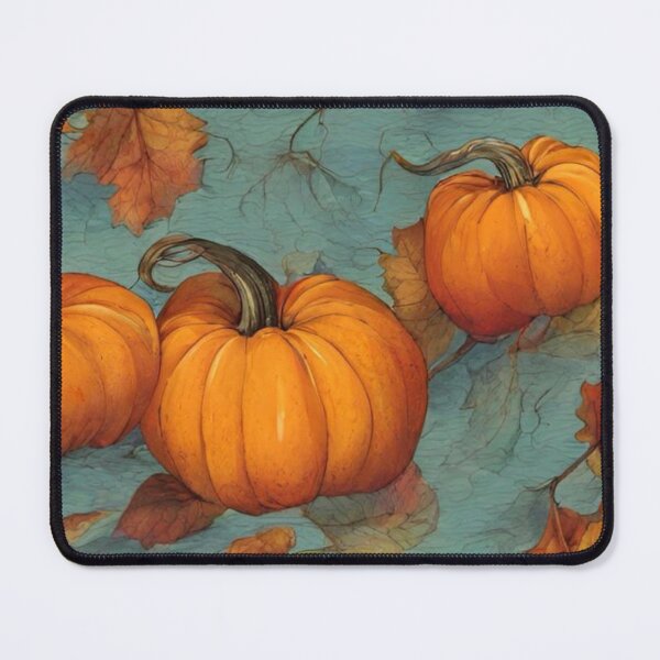 Item preview, Vintage Oil Painting Autumn Pumpkins Pattern — Rustic Orange and Teal Fall Harves designed and sold by LYAN-STORE.