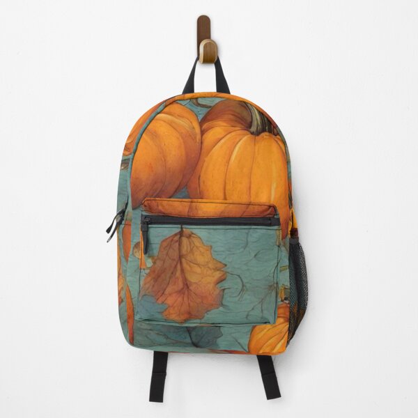 Item preview, Vintage Oil Painting Autumn Pumpkins Pattern — Rustic Orange and Teal Fall Harves designed and sold by LYAN-STORE.