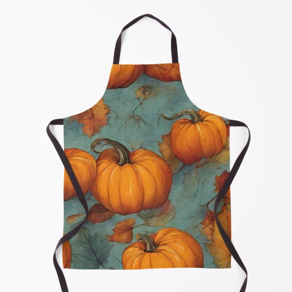 Item preview, Vintage Oil Painting Autumn Pumpkins Pattern — Rustic Orange and Teal Fall Harves designed and sold by LYAN-STORE.
