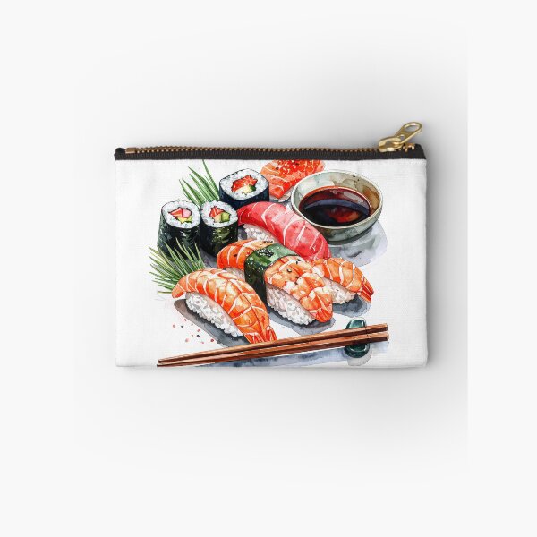 Item preview, Japanese Sushi Watercolor Illustration designed and sold by BetweenForms.