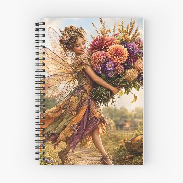 Item preview, Harvest Fairy With Autumn Bouquet designed and sold by Storybook Botanica.