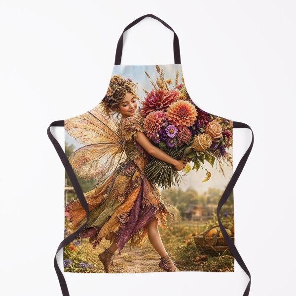 Item preview, Harvest Fairy With Autumn Bouquet designed and sold by Storybook Botanica.