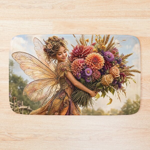 Item preview, Harvest Fairy With Autumn Bouquet designed and sold by Storybook Botanica.