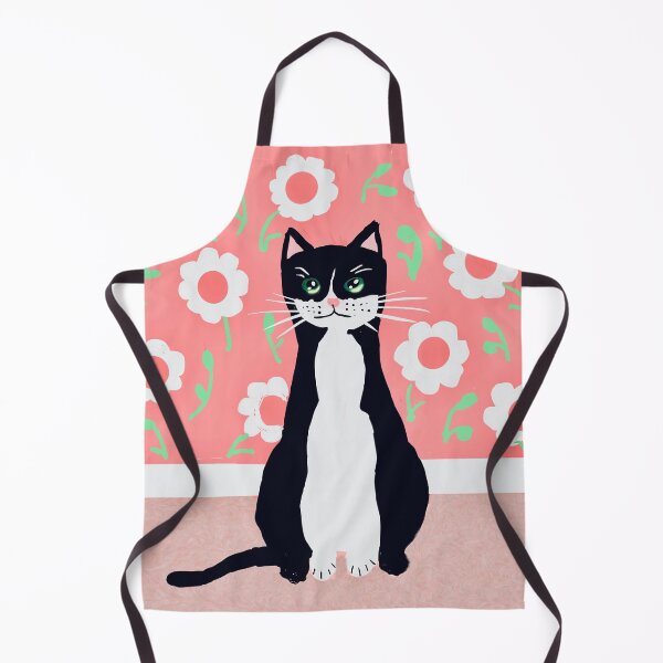 Item preview, Black Cat with Floral Background designed and sold by Elaine M Hayward .