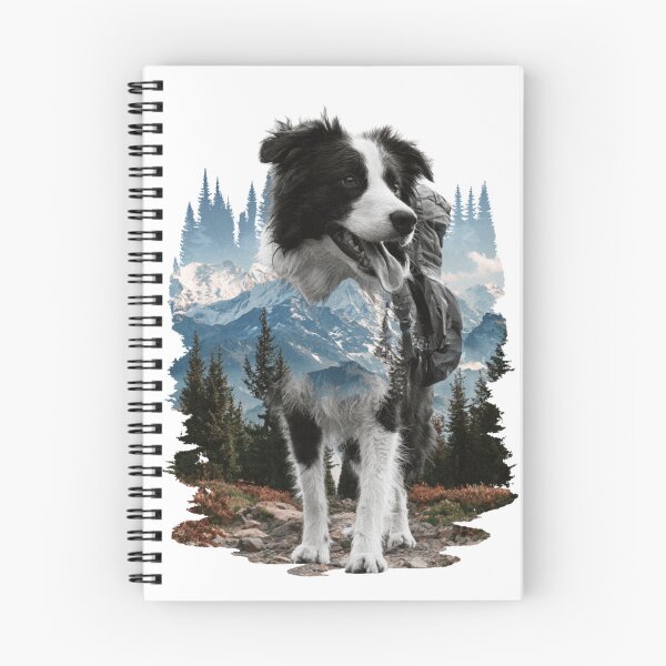 Item preview, Border Collie Hiking Dog Mountain Adventure designed and sold by NicolasGlowArt.
