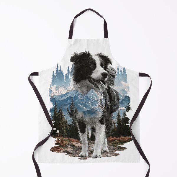 Item preview, Border Collie Hiking Dog Mountain Adventure designed and sold by NicolasGlowArt.