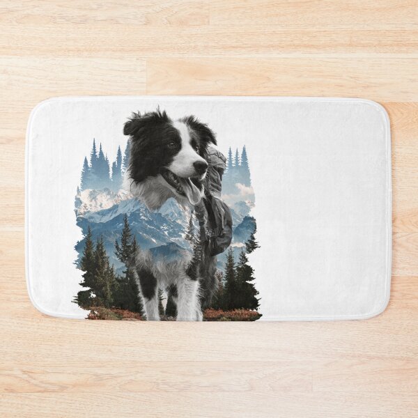 Item preview, Border Collie Hiking Dog Mountain Adventure designed and sold by NicolasGlowArt.