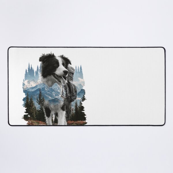 Item preview, Border Collie Hiking Dog Mountain Adventure designed and sold by NicolasGlowArt.