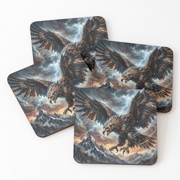 Item preview, Eagle in the Storm - American Wildlife Art designed and sold by Lucid Dream Pixel.