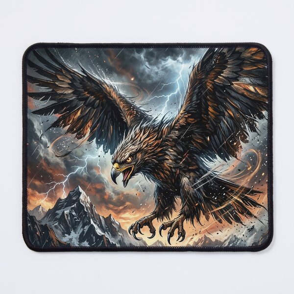 Item preview, Eagle in the Storm - American Wildlife Art designed and sold by Lucid Dream Pixel.