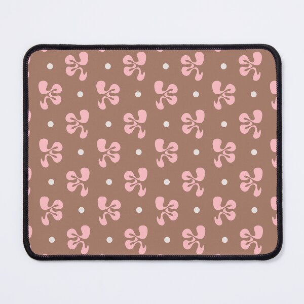 Item preview, Cheerful Whimsy Mocha and Pink Abstract Shapes and Dots Pattern designed and sold by kierkegaard.