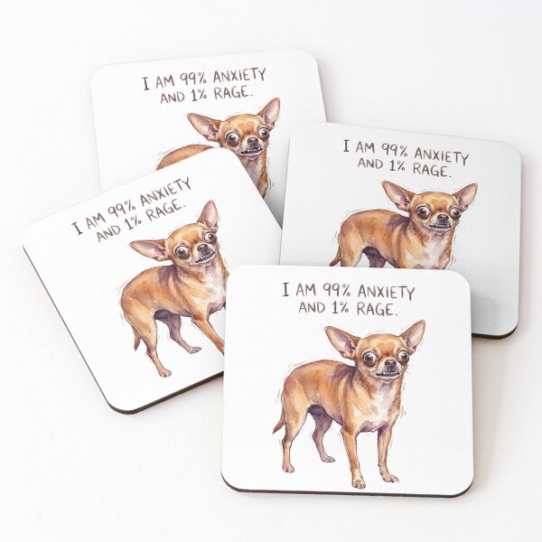 Item preview, Anxiety Chihuahua Dog designed and sold by Tiffany Roy.