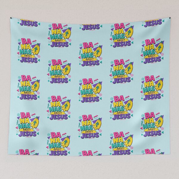 Item preview, Love Bananas About Jesus, Banana Lover, Retro 90s Child of God, Religious Christian Faith designed and sold by Forevermore.