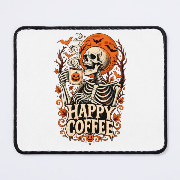 Item preview, Happy Coffee Halloween Skeleton designed and sold by BullBooy.