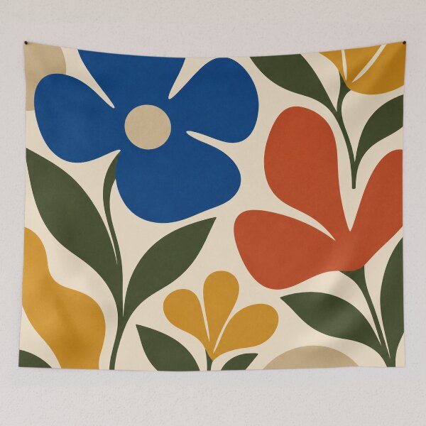 Item preview, Mid Century Modern Abstract Florals designed and sold by Glottopia.