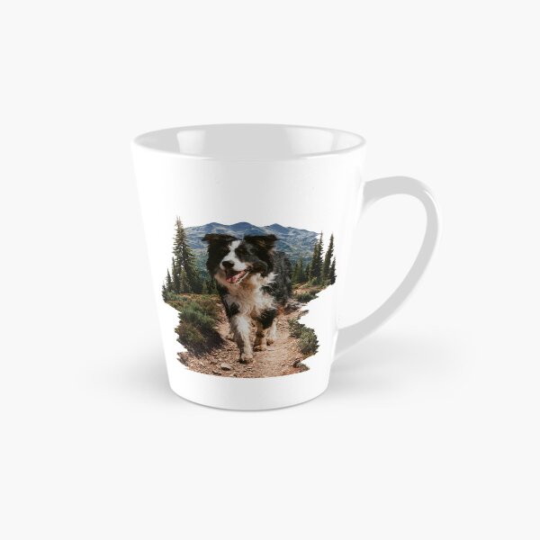 Item preview, Border Collie Dog Hiking Mountain Trail Adventure designed and sold by NicolasGlowArt.