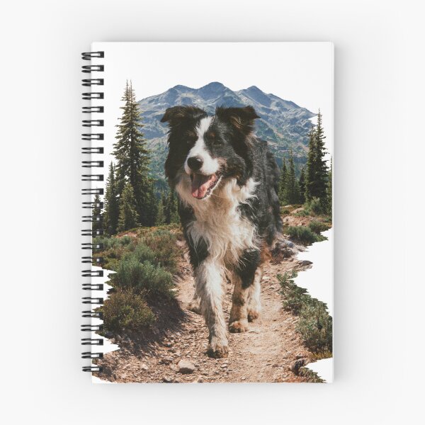 Item preview, Border Collie Dog Hiking Mountain Trail Adventure designed and sold by NicolasGlowArt.