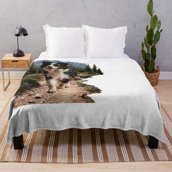 Item preview, Border Collie Dog Hiking Mountain Trail Adventure designed and sold by NicolasGlowArt.