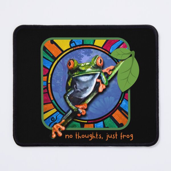 Item preview, No Thoughts Just Frog – Funny Frog Meme Art designed and sold by ArtistsAtticWI.