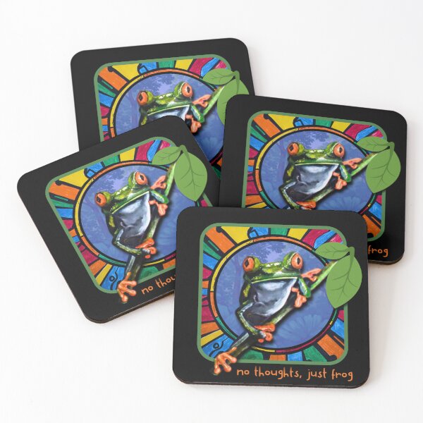 Item preview, No Thoughts Just Frog – Funny Frog Meme Art designed and sold by ArtistsAtticWI.