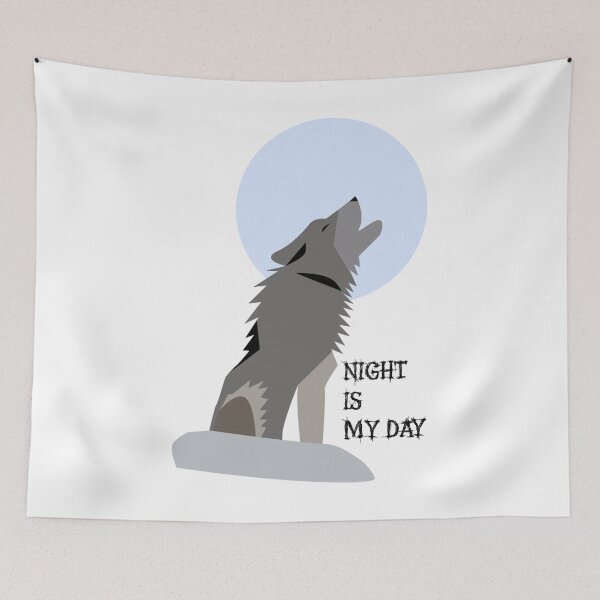 Item preview, Moonlit Howl – Wolf Under the Full Moon designed and sold by ustylelab.