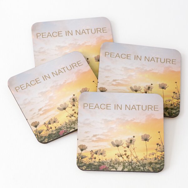 Item preview, Peace In Nature Aesthetic Flowers Sunset designed and sold by ALdesingArt.
