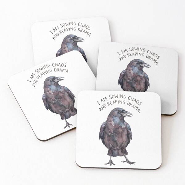 Item preview, Chaos Sowing Crow designed and sold by Tiffany Roy.