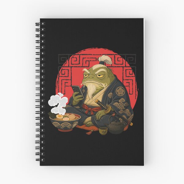 Item preview, Grumpy Frog Eating Ramen designed and sold by tellia-kallisto.