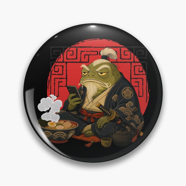 Item preview, Grumpy Frog Eating Ramen designed and sold by tellia-kallisto.
