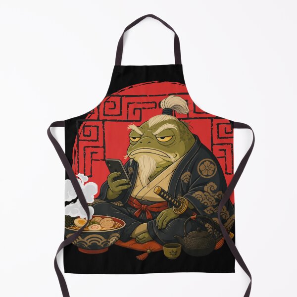 Item preview, Grumpy Frog Eating Ramen designed and sold by tellia-kallisto.