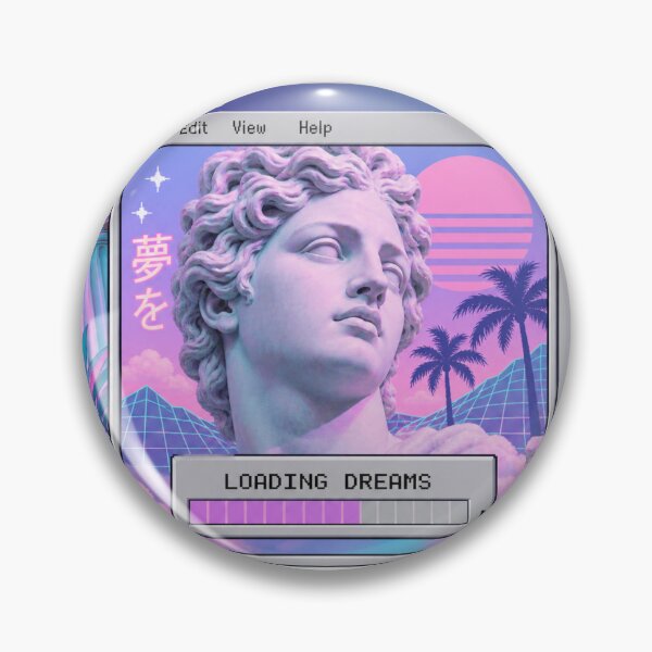 Item preview, Loading Dreams Vaporwave Sticker designed and sold by SystemDreams00.