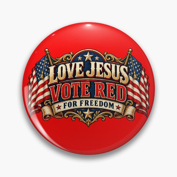 Item preview, Love Jesus Vote Red for Freedom - MAGA  designed and sold by Benito Del Ray.