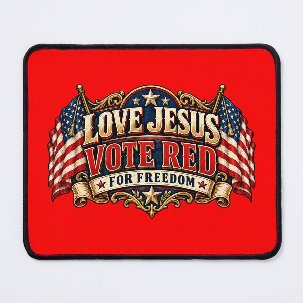 Item preview, Love Jesus Vote Red for Freedom - MAGA  designed and sold by Benito Del Ray.