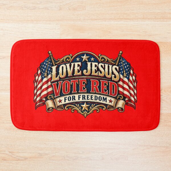 Item preview, Love Jesus Vote Red for Freedom - MAGA designed and sold by Benito Del Ray.
