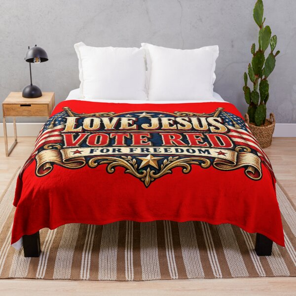 Item preview, Love Jesus Vote Red for Freedom - MAGA designed and sold by Benito Del Ray.