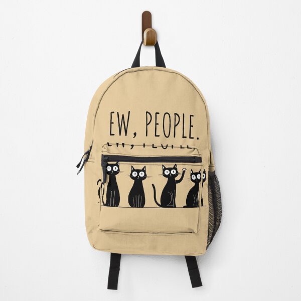 Item preview, Playful black Cats With "Ew people" text - Aesthetic Design designed and sold by Just4Sinners.