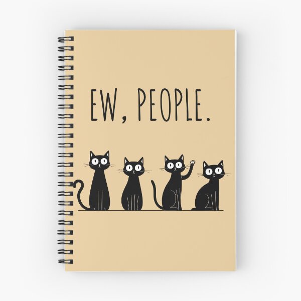 Item preview, Playful black Cats With "Ew people" text - Aesthetic Design designed and sold by Just4Sinners.