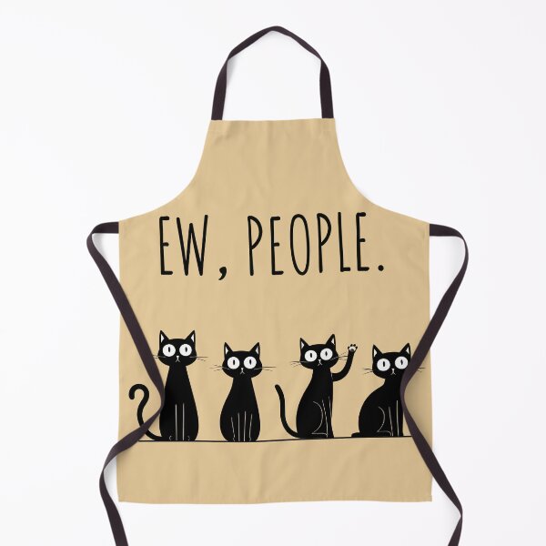 Item preview, Playful black Cats With "Ew people" text - Aesthetic Design designed and sold by Just4Sinners.