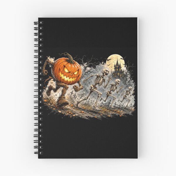 Item preview, Pumpkin head chase - vintage Halloween graphic designed and sold by GEM STYLE.