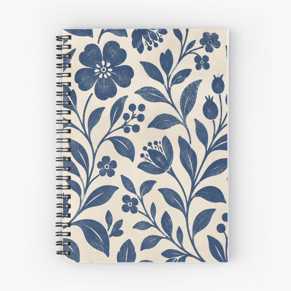 Item preview, Indigo Block Print Botanical designed and sold by Glottopia.