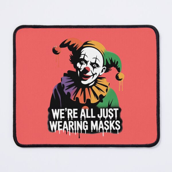 Item preview, Banksy Clown - We're All Just Wearing Masks designed and sold by 123ks.