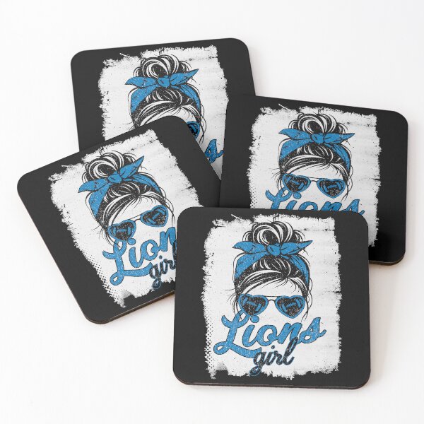 Item preview, Vintage Lions Girl Messy Bun Distressed Football Sports Team Spirit designed and sold by RockTheFeal.