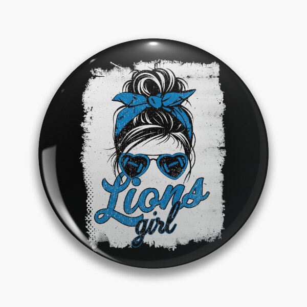 Item preview, Vintage Lions Girl Messy Bun Distressed Football Sports Team Spirit designed and sold by RockTheFeal.