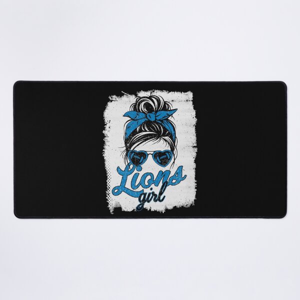 Item preview, Vintage Lions Girl Messy Bun Distressed Football Sports Team Spirit designed and sold by RockTheFeal.